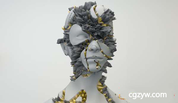 C4D置换噪波贴图教程 Cinema 4D – Creating Displacement Maps Tutorial(含工程)