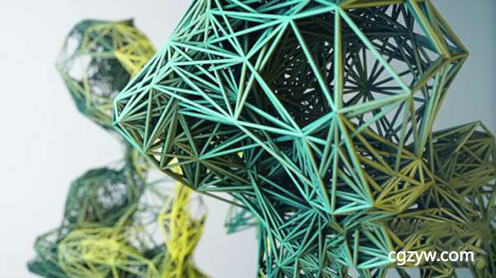 C4D教程-XP粒子模拟线框人物动画 Cinema 4D Create Stunning Plexus Geometry X-Particles Tutorial 免费下载
