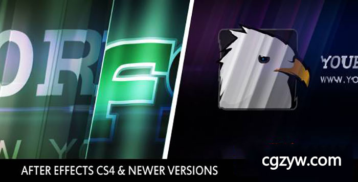 AE模板-玻璃折射公司Logo展示 Logo Glass Distortion 免费下载