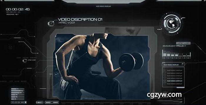 AE模板-高科技HUD界面窗口屏幕动态元素 SPY HiTech HUD 免费下载