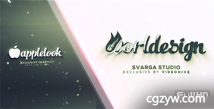 AE模板-明亮优雅公司企业标志梦幻粒子背景Logo展示 Quick Logo Clean and Minimal 免费下载