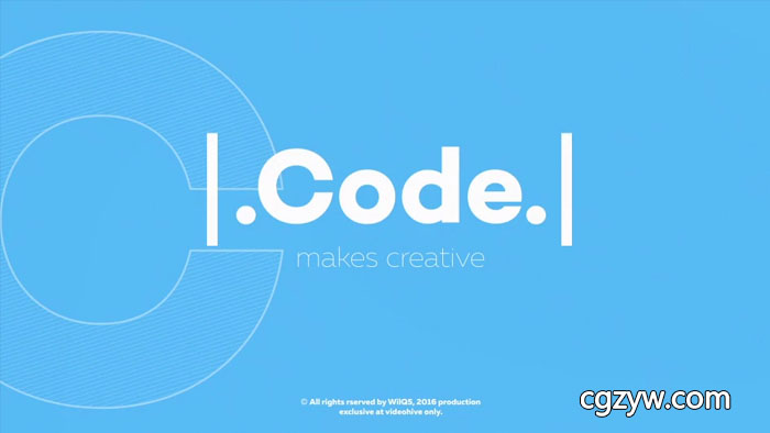 AE模板-现代干净文字排版开场产品解说动画 Code Typography 免费下载