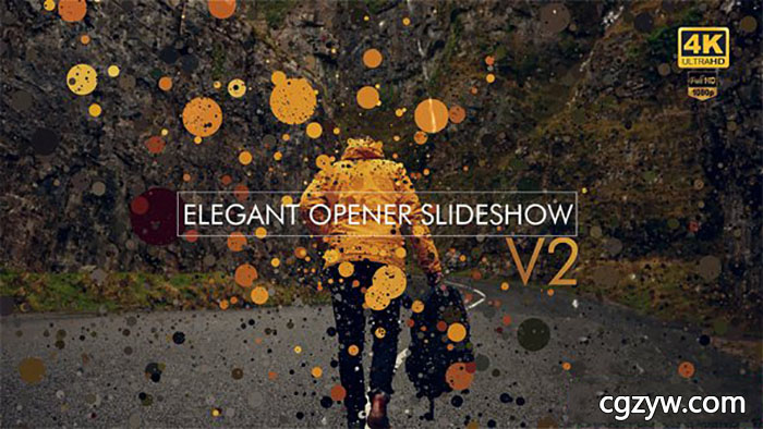 AE模板-唯美漂亮粒子汇聚旅游回忆公司企业项目照片视频展示第二季