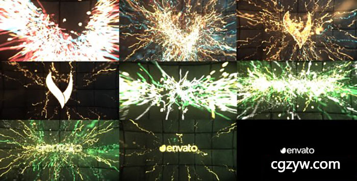 AE模板-色彩艳丽粒子生长发射Logo展示 Neuro 免费下载