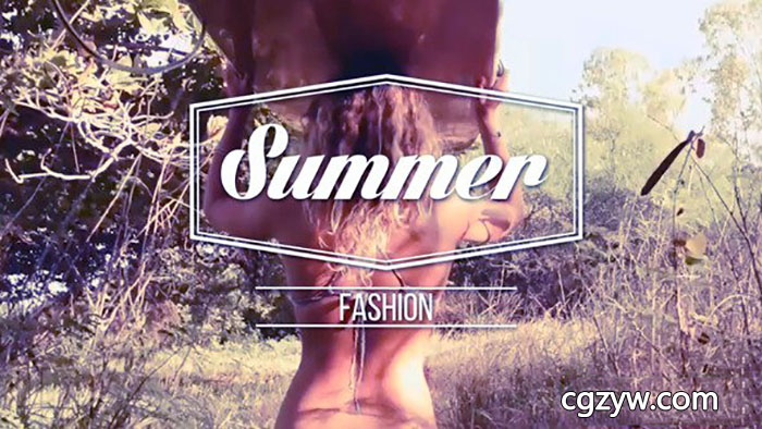 AE模板-色彩艳丽动感时尚现代照片幻灯旅游视频记录展示片头 Summer Opener