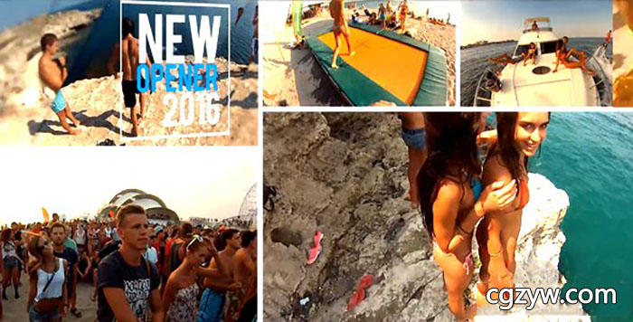 AE模板-简约时尚暑假旅游记录视频片头 Summer Opener 免费下载