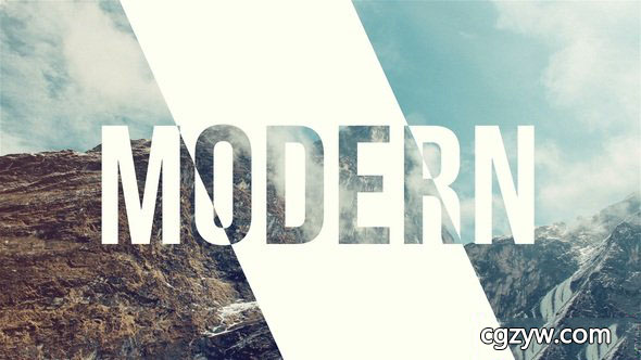 AE模板-现代时尚动动态图形遮罩图片幻灯片展示 Dynamic Slideshow 免费下载