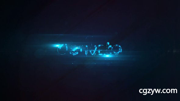 AE模板-公司宣传魅力蓝色耀光粒子闪烁logo标志展示logo-reveal-flicker 免费下载