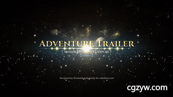 AE模板-豪华金色粒子开场公司企业年会颁奖典礼栏目包装