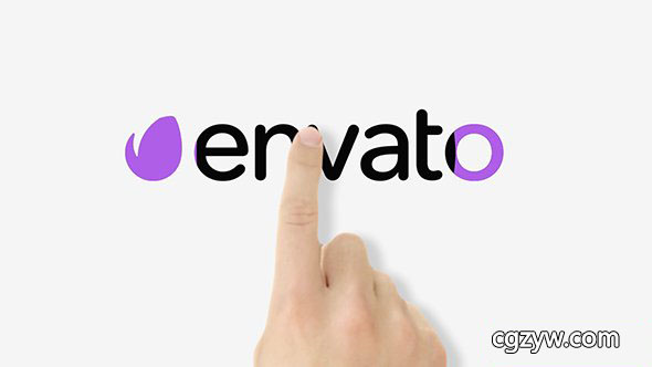 AE模板-触摸手势点击滑动企业标志Logo文字展示 Touch Logo Pack 免费下载
