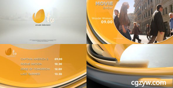 AE模板-时尚电视节目运动图形三维条形路径动画栏目包装 Broadcast Pack 2 免费下载