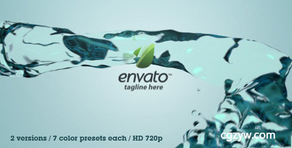 AE模板-流体元素公司logo标题片头3d开场The Liquid Bender 免费下载