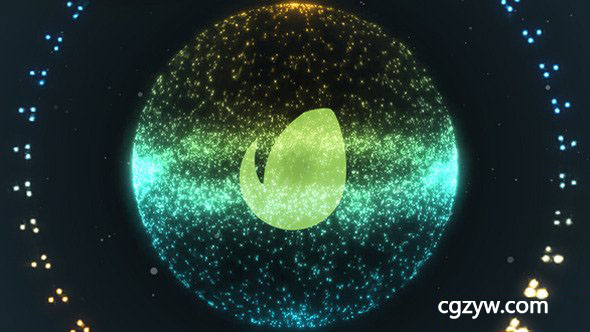 AE模板-优雅粒子汇聚标志logo标题片头Swarm Particle Logo 免费下载