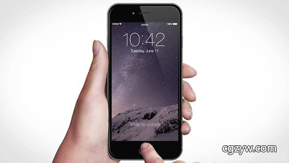 AE模板-iPhone 6SAPP点击滑动宣传解说手势展示宣传