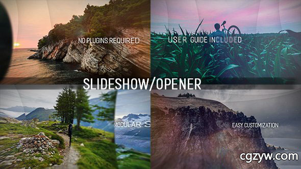 AE模板-视差扭曲图公司企业宣传片展示片头 The Layers Slideshow 免费下载