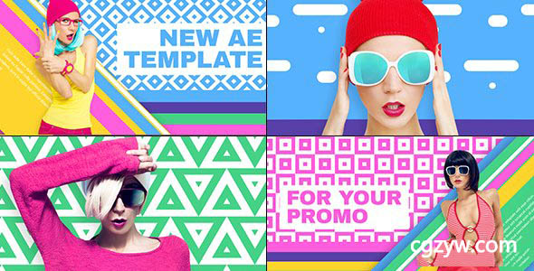 AE模板-动感时尚新潮活力夏季时装幻灯片展示Keep It Trendy 免费下载