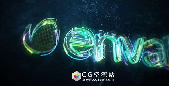 AE模板-高科技光线描边游戏Logo文字展示 Inner Power – Logo Reveal 免费下载