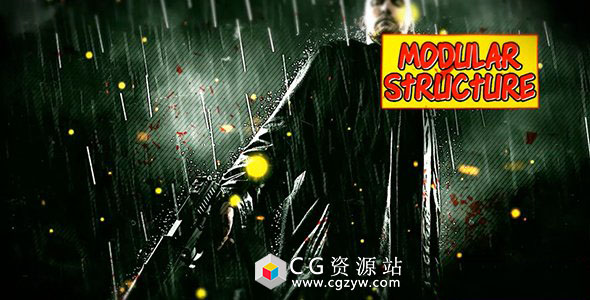 AE模板-超级英雄卡通漫画片头宣传片动画 Comic Story 免费下载