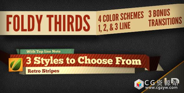 AE模板-纸张折叠人名字幕条动画 Foldy Lower Thirds 免费下载