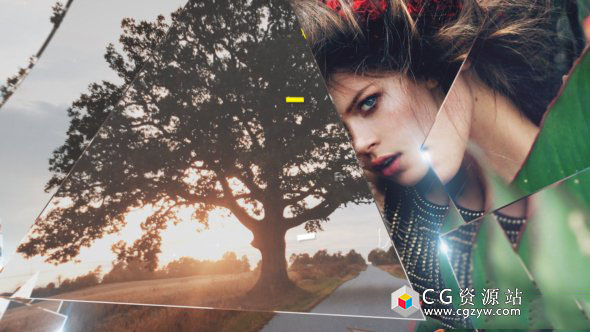 AE模板-玻璃质感图片展示片头开场 Glass Opener 免费下载