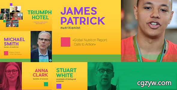 AE模板-公司企业商务活动事件时尚人物展示宣传片头 Event Promo 免费下载