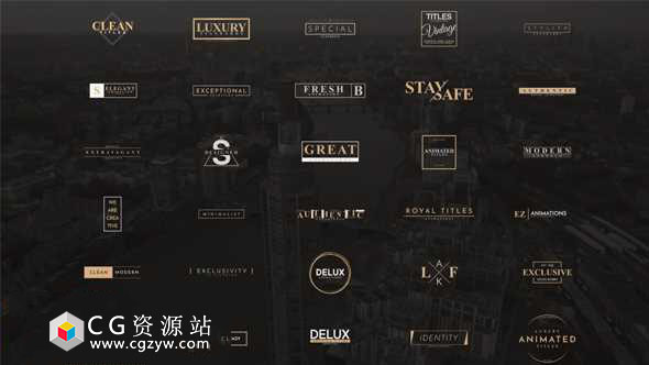 AE模板-4K企业动态文字标题人名字幕条动画 Exclusive Titles 4K 免费下载