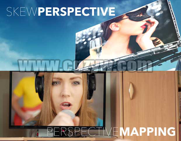 FCPX插件-三维透视屏幕跟踪替换倒影反射插件 PROSKEW