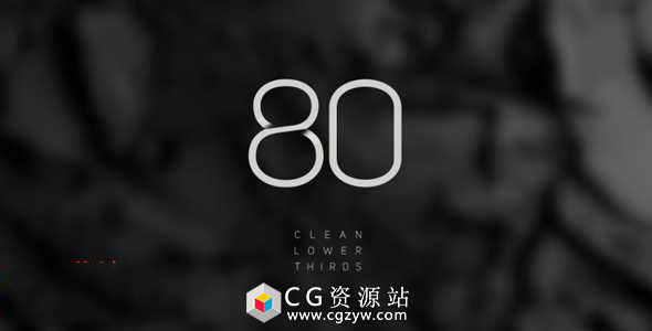 AE模板-80个简洁线条文字标题现代公司品牌字幕条动画  免费下载