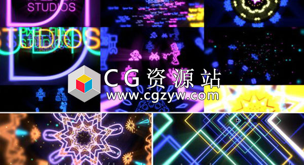 FCPX插件-动感绚丽大屏幕舞台背景螺旋万花筒VJ视觉特效PRODROP：LIGHT SHOW + 使用教程