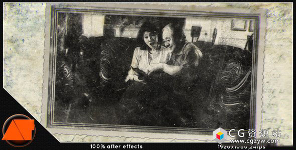 AE模板-复古回忆相册回忆定格图片视频展示 Time Machine 免费下载