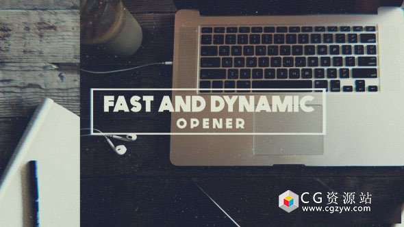 AE模板-电视节目预告动态分屏切换图片展示 Dynamic and Fast Opener 免费下载