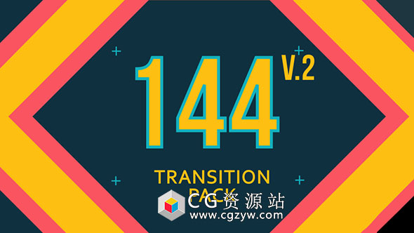 AE模板-144个MG动画扁平化图形变化转场