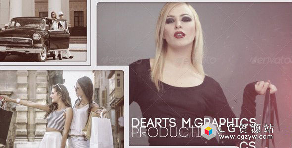 AE模板-复古家庭旅行婚礼相册照片墙展示片头 Vintage Photo Slideshow 免费下载