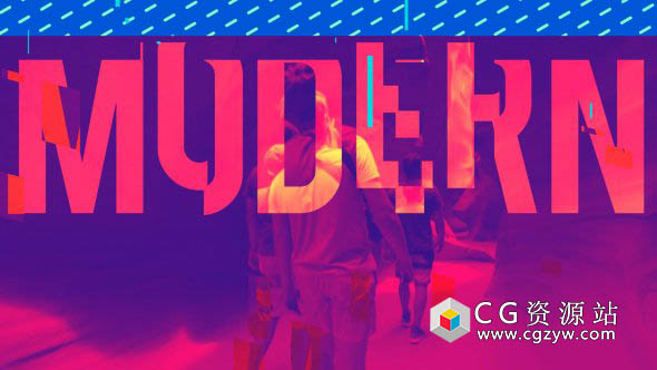 AE模板-现代化时尚栏目包装多彩图形文字转场图片视频开场 Good Mood Opener 免费下载