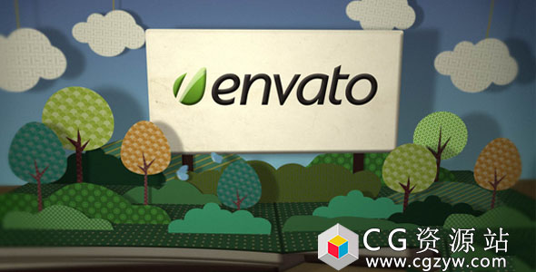 AE模板-儿童卡通翻书弹出字幕标题Logo展示 Pop Up Book Logo 免费下载