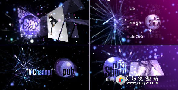 AE模板-电视娱乐节目包装宣传broadcast-tv-channel-id-pack 免费下载