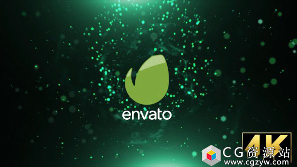 AE模板-标志介绍粒子线条拖尾汇聚碰撞Logo展示 Particle Wave Logo 免费下载