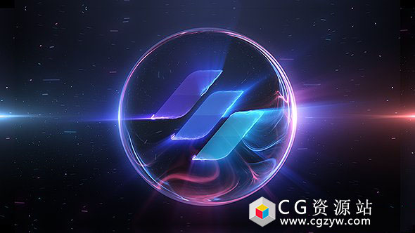 AE模板-能量球电流描边Logo展示 Energy Logo 免费下载