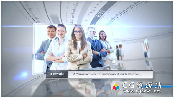 AE模版-干净简单公司历史介绍产品演示时间表宣传视频展示包装片头