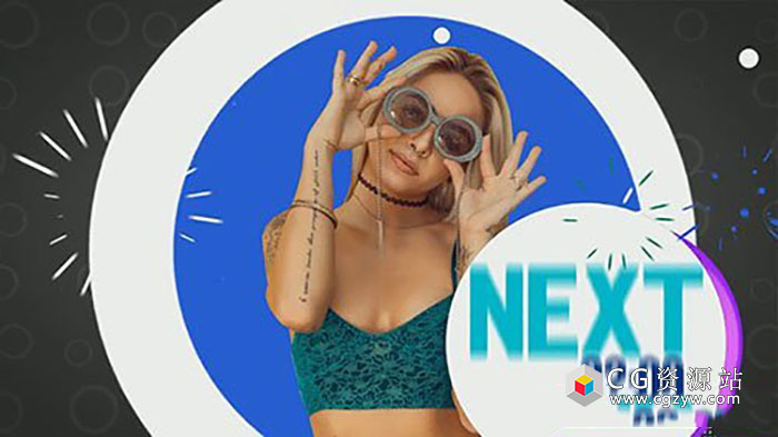 AE模板-时尚清新MG图形动画人物商品展示介绍片头sweet-spring-candy-elements