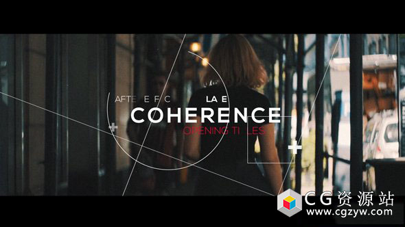 AE模板-现代时尚纪录片视频开场片头 Coherence Opening Titles 免费下载