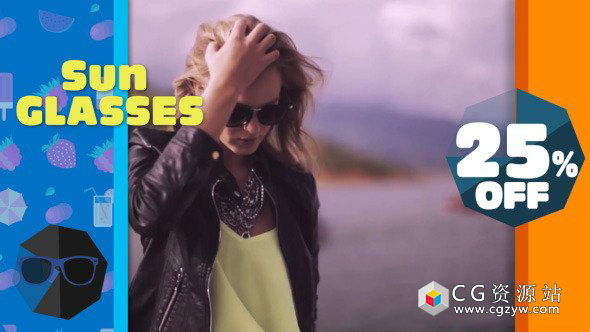 AE模板-夏季企业公司产品促销时装秀宣传图文幻灯片