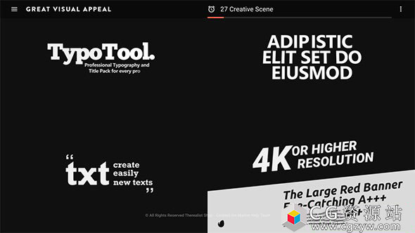 AE模板-动态文字标题排版动画 Kinetic Typography Worldwide 免费下载