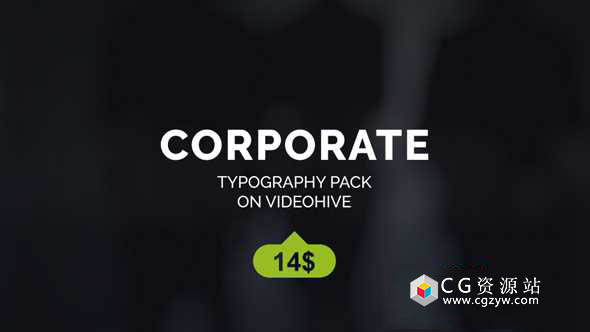 AE模板-公司企业简洁文字排版标题动画 Corporate Titles 免费下载