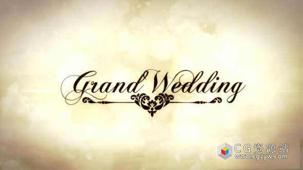 AE模板-婚礼照片相册展示复古回忆片头 Grand Wedding 免费下载