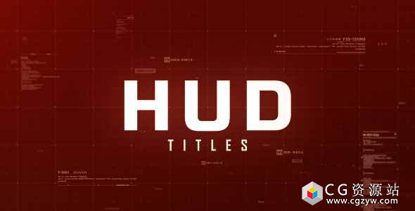 AE模板-HUD高科技文字标题未来科幻数字字幕动画 Hud Titles 免费下载