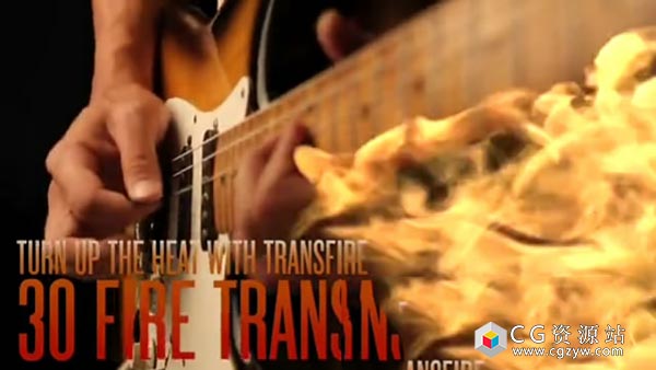 FCPX转场插件 TransFire 30种燃烧火焰转场动画效果