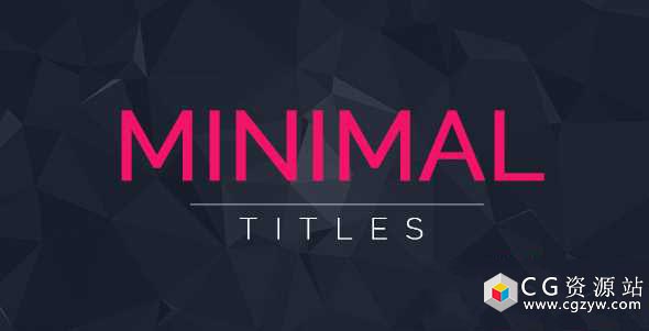 AE模板-33个字幕条商业文字标题动画 33 Minimal Titles 免费下载