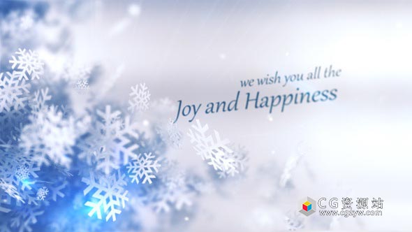 AE模板-圣诞冬季唯美雪花树文字Logo动画 Christmas Winter Rapsody 免费下载
