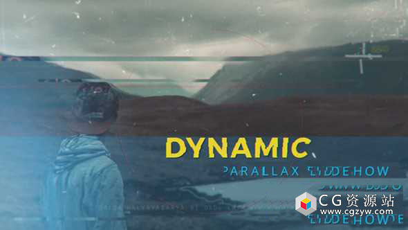 AE模板-科技感三维视差图片包装片头 Dynamic Parallax Slideshow 免费下载